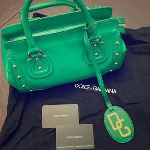 Dolce & Gabbana emerald green handbag